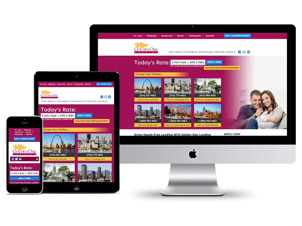 Golden Oak Lending Wordpress Website Design By Higher Images