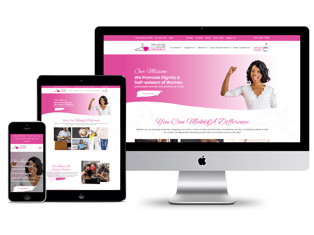 Treasure House Fashions Wordpress Website Design By Higher Images