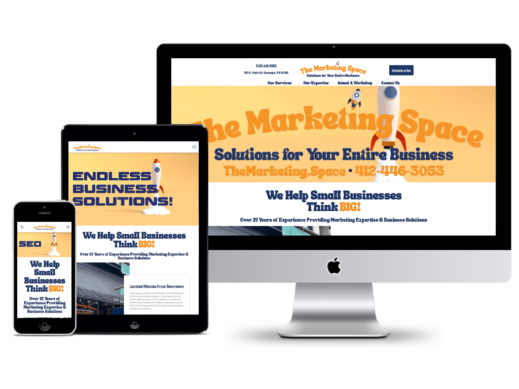 The Marketing Space Website design