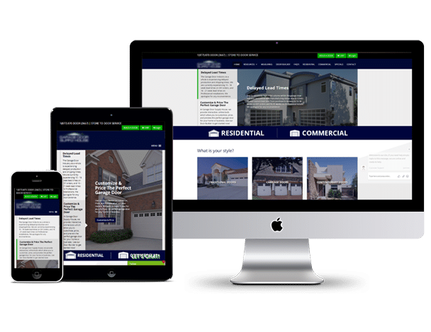 Website design for Garage Door Supply House