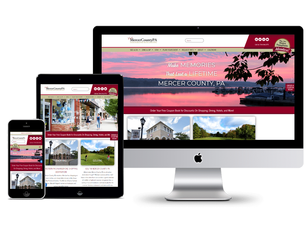 Website Design for Visit Mercer County Pa | Website Visit Mercer County PA