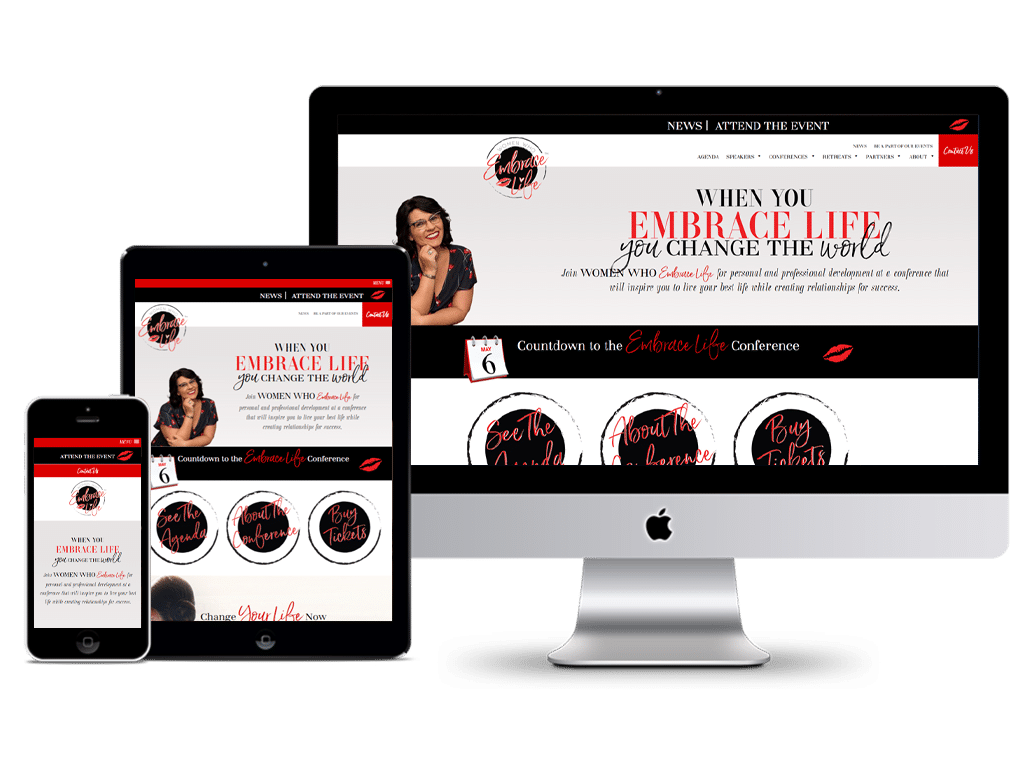 Women Who Embrace Life Website Design