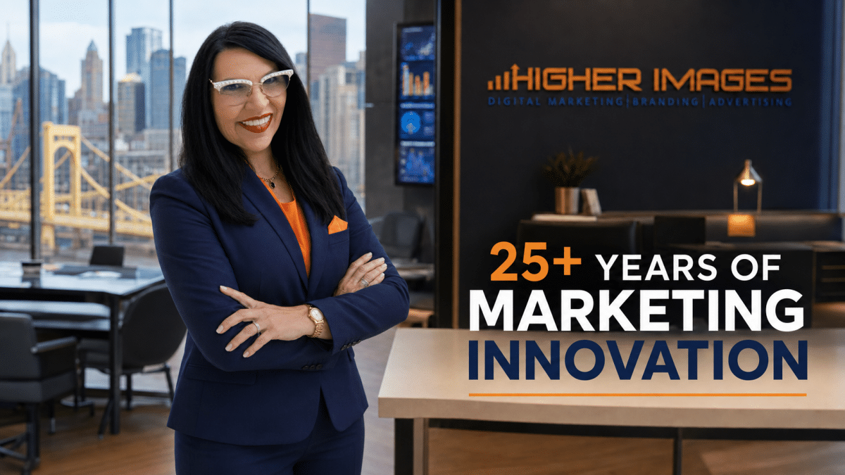 Linda Jo Thornberg and the Higher Images team marking more than 25 years in digital marketing
