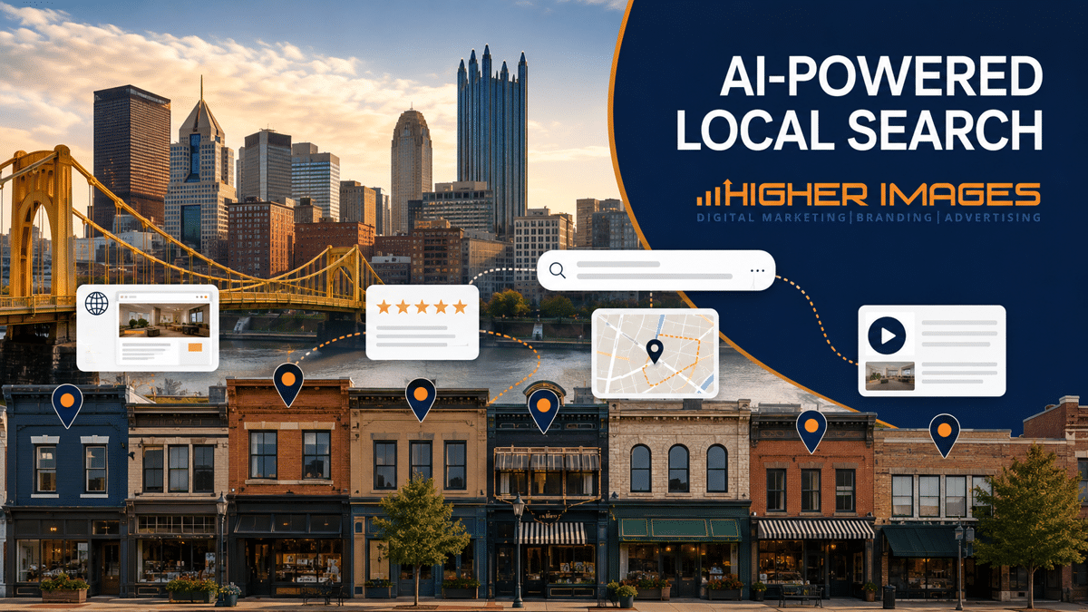 Higher Images Helps Pittsburgh Small Businesses Prepare for AI Powered Local Search | Higher Images Helps Pittsburgh Businesses Connect Digital Marketing Channels to Drive Measurable Growth